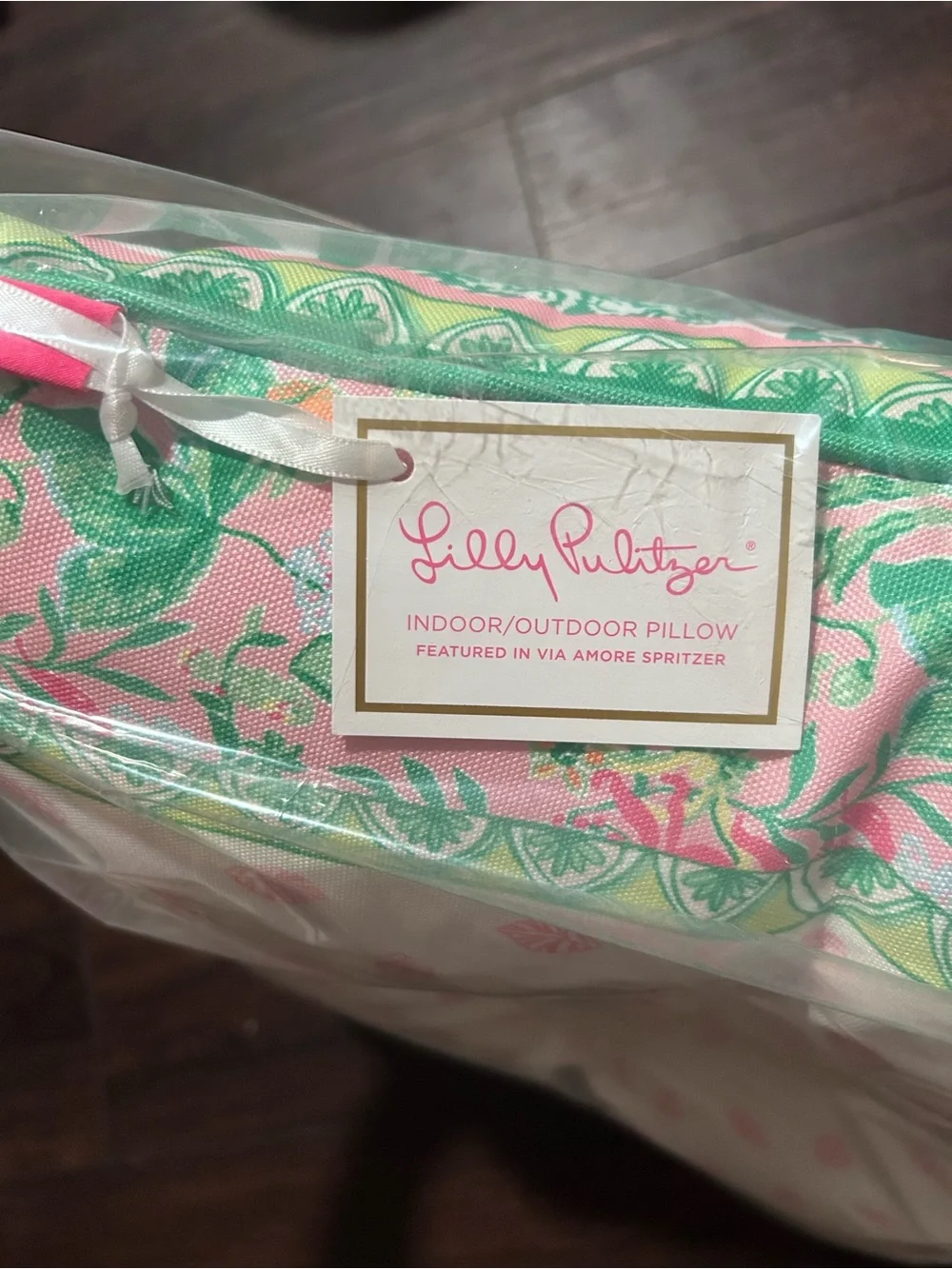 NWT Lilly Pulitzer indoor/outdoor pillow 20x20